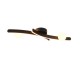 Trio-637910232 - Napoli - Matt Black CCT Semi Flush with White Glass Shade