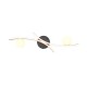 Trio-637910232 - Napoli - Matt Black CCT Semi Flush with White Glass Shade