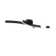 Trio-637910232 - Napoli - Matt Black CCT Semi Flush with White Glass Shade