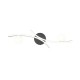 Trio-637910232 - Napoli - Matt Black CCT Semi Flush with White Glass Shade