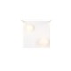 Trio-638110131 - Arola - White 2 Light CCT Semi Flush with White Glass
