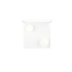 Trio-638110131 - Arola - White 2 Light CCT Semi Flush with White Glass