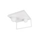 Trio-638110131 - Arola - White 2 Light CCT Semi Flush with White Glass