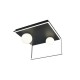 Trio-638110132 - Arola - Black 2 Light CCT Semi Flush with White Glass