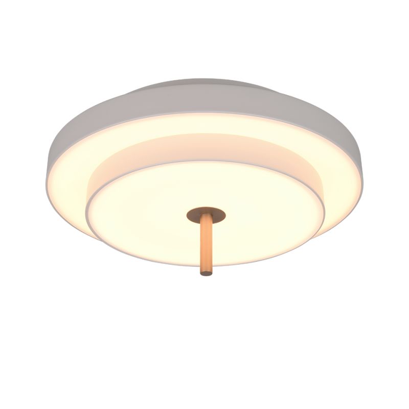Trio-640210176 - Keaton - Warm Grey CCT Flush Ø 40 cm