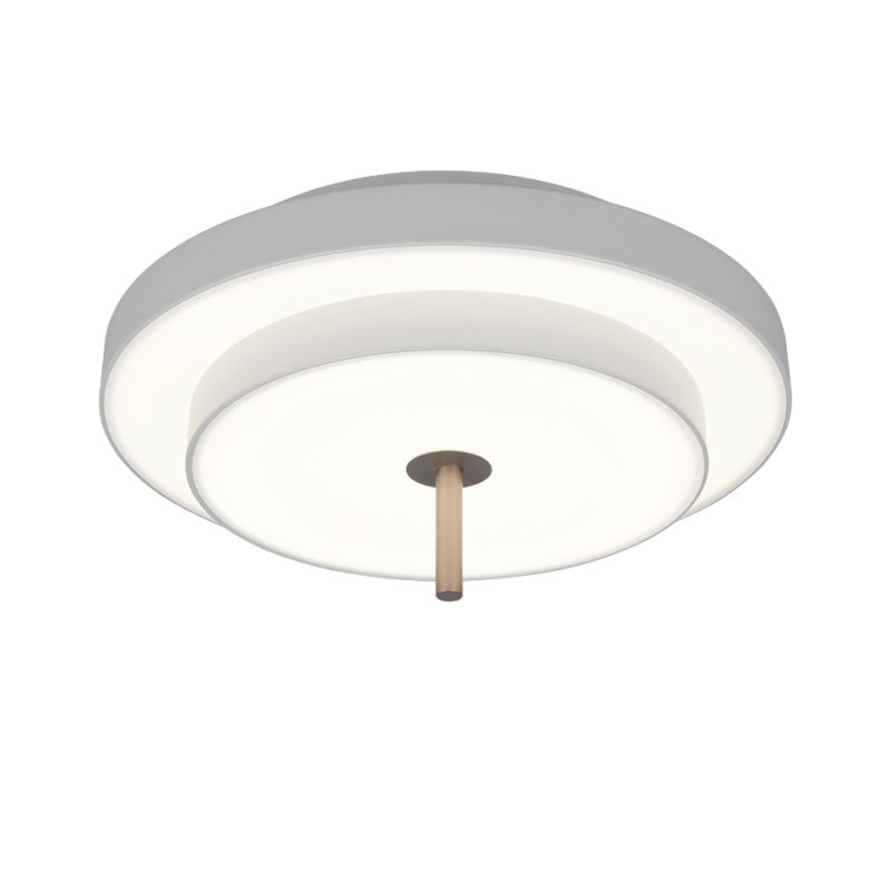 Trio-640210176 - Keaton - Warm Grey CCT Flush Ø 40 cm