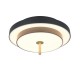Trio-640210180 - Keaton - Black & Gold CCT Flush Ø 40 cm