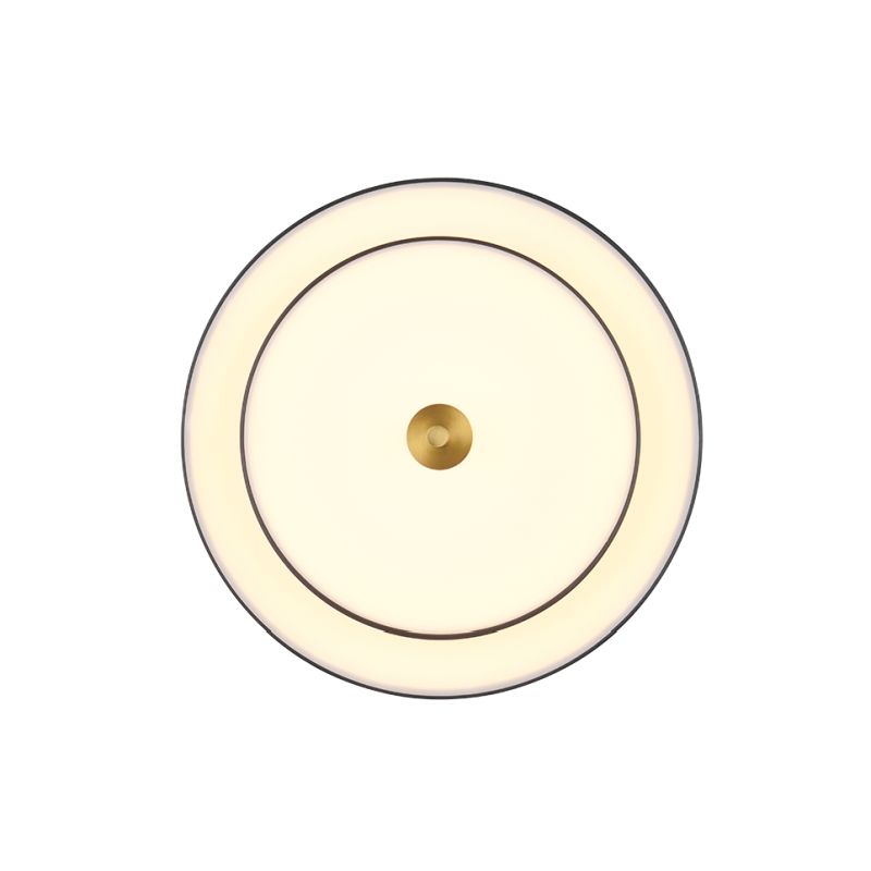 Trio-640210180 - Keaton - Black & Gold CCT Flush Ø 40 cm