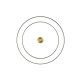Trio-640210180 - Keaton - Black & Gold CCT Flush Ø 40 cm