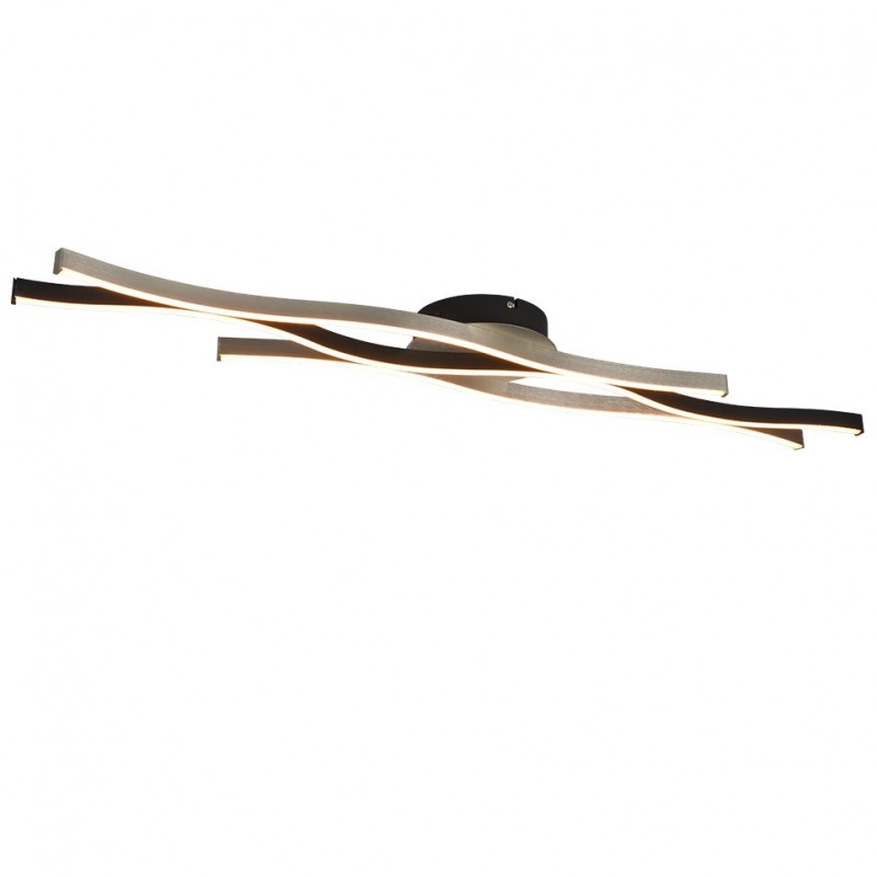 Trio-641210305 - Blaze - Brushed Aluminium & Black CCT Ceiling Lamp