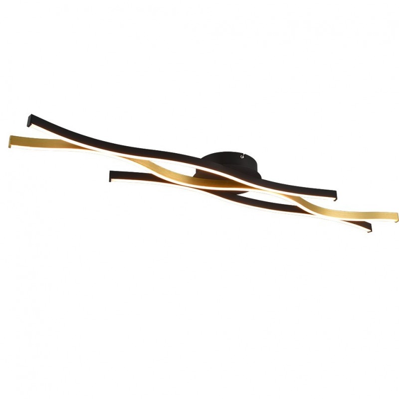 Trio-641210308 - Blaze - Matt Brass & Black CCT Ceiling Lamp