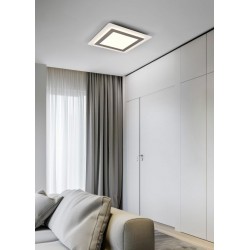 Morgan - Matt Nickel CCT Ceiling Lamp with Remote Control
