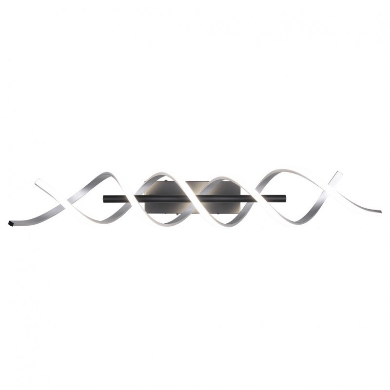 Trio-641810205 - Sequence - Black & Brushed Aluminium CCT Ceiling Lamp