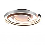 Caya - Black & Brushed Aluminium CCT Ceiling Lamp