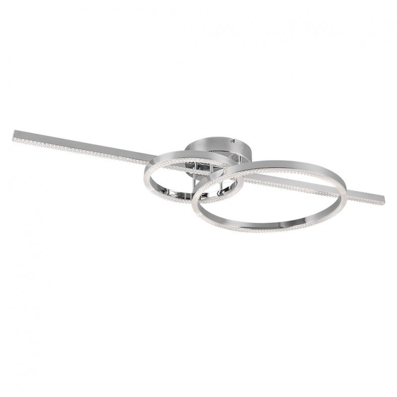 Trio-643010306 - Montilla - Chrome CCT Ceiling Lamp with Remote Control