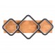 - Rama - Black & Wooden LED Flush Trio-643210332 - Rama - Black & Wooden LED Flush