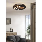 Zodiac - Matt Black CCT Ceiling Lamp with 3D Effect