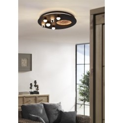 Zodiac - Matt Black CCT Ceiling Lamp with 3D Effect Zodiac - Matt Black CCT Ceiling Lamp with 3D Effect