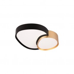 Rise - Black & Gold CCT Ceiling Lamp with Remote Control