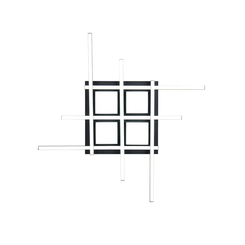 Trio-647810432 - Roger - Matt Black CCT Ceiling Lamp with Remote Control