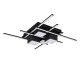 Trio-647810432 - Roger - Matt Black CCT Ceiling Lamp with Remote Control