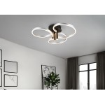 Caruso - Brushed Aluminium & Black CCT Ceiling Lamp Caruso - Brushed Aluminium & Black CCT Ceiling Lamp