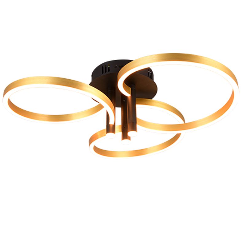 - Caruso - Gold & Black CCT Ceiling Lamp Trio-648110680 - Caruso - Gold & Black CCT Ceiling Lamp