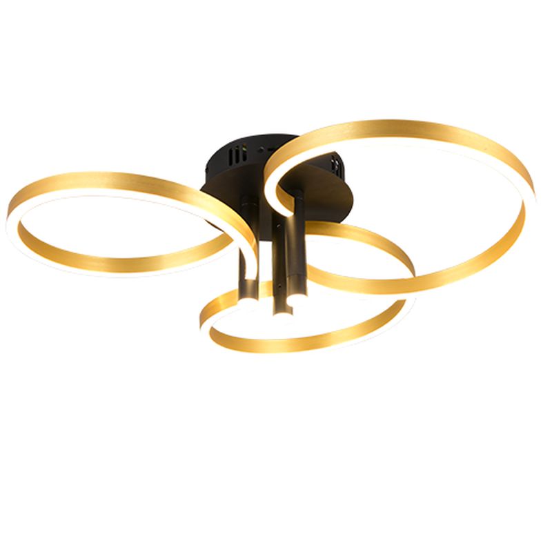 - Caruso - Gold & Black CCT Ceiling Lamp Trio-648110680 - Caruso - Gold & Black CCT Ceiling Lamp