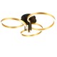 - Caruso - Gold & Black CCT Ceiling Lamp Trio-648110680 - Caruso - Gold & Black CCT Ceiling Lamp