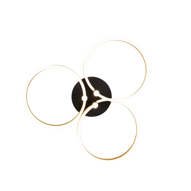 - Caruso - Gold & Black CCT Ceiling Lamp Trio-648110680 - Caruso - Gold & Black CCT Ceiling Lamp