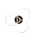 - Caruso - Gold & Black CCT Ceiling Lamp Trio-648110680 - Caruso - Gold & Black CCT Ceiling Lamp