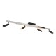 Trio-648310505 - Zeno - Brushed Aluminium & Black CCT 4 Spotlights with Remote Control