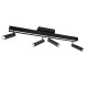 Trio-648310532 - Zeno - Matt Black CCT 4 Spotlights with Remote Control