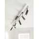 Trio-648310705 - Zeno - Brushed Aluminium & Black CCT 6 Spotlights with Remote Control