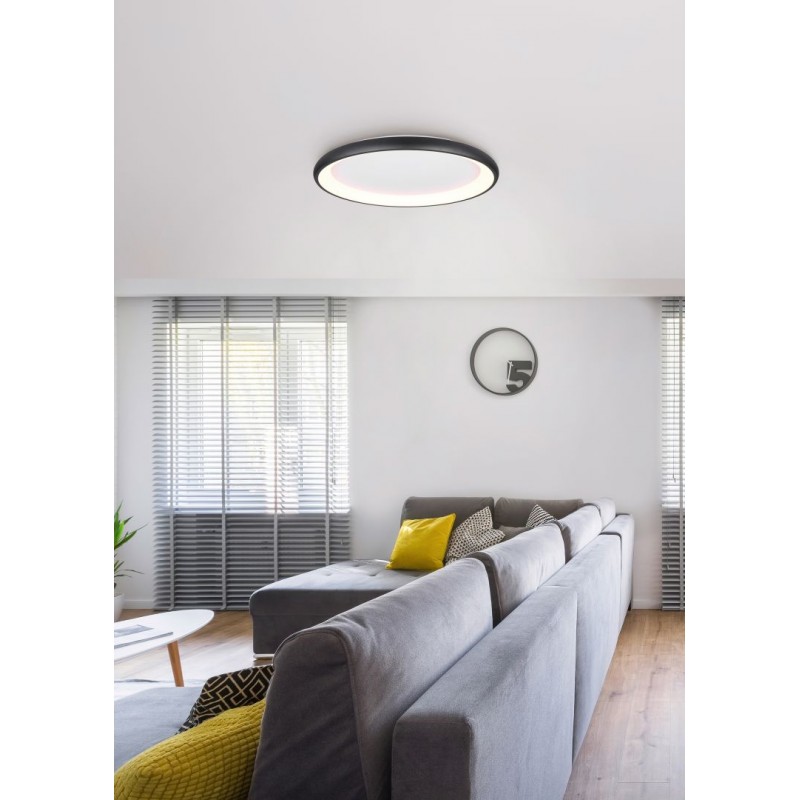 - Cardona - Matt Black CCT Ceiling Lamp ∅ 75 cm Trio-649617532 - Cardona - Matt Black CCT Ceiling Lamp ∅ 75 cm