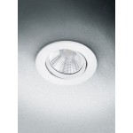 Pamir - Adjustable Matt White LED Recessed Downlight Ø 8.5 cm