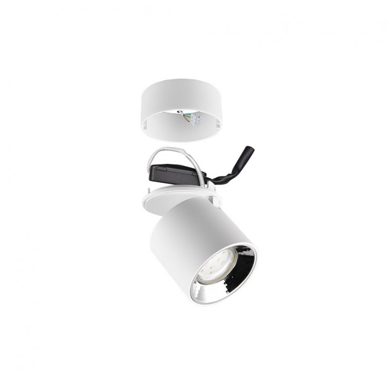 - Guayana - Matt White Recessed or Surface-mounted Spotlight Trio-651000131 - Guayana - Matt White Recessed or Surface-mounted Spotlight