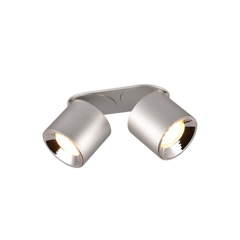 - Guayana - Matt Nickel Recessed or Surface-mounted 2 Spotlights Trio-651000207 - Guayana - Matt Nickel Recessed or Surface-mounted 2 Spotlights