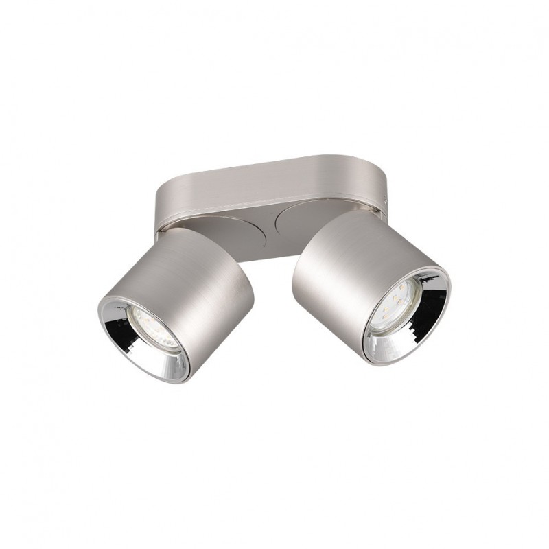 - Guayana - Matt Nickel Recessed or Surface-mounted 2 Spotlights Trio-651000207 - Guayana - Matt Nickel Recessed or Surface-mounted 2 Spotlights
