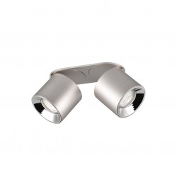 Guayana - Matt Nickel Recessed or Surface-mounted 2 Spotlights Guayana - Matt Nickel Recessed or Surface-mounted 2 Spotlights