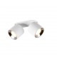 - Guayana - Matt White Recessed or Surface-mounted 2 Spotlights Trio-651000231 - Guayana - Matt White Recessed or Surface-mounted 2 Spotlights