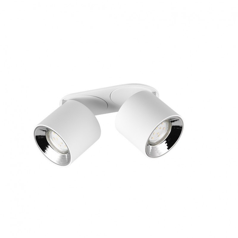 - Guayana - Matt White Recessed or Surface-mounted 2 Spotlights Trio-651000231 - Guayana - Matt White Recessed or Surface-mounted 2 Spotlights