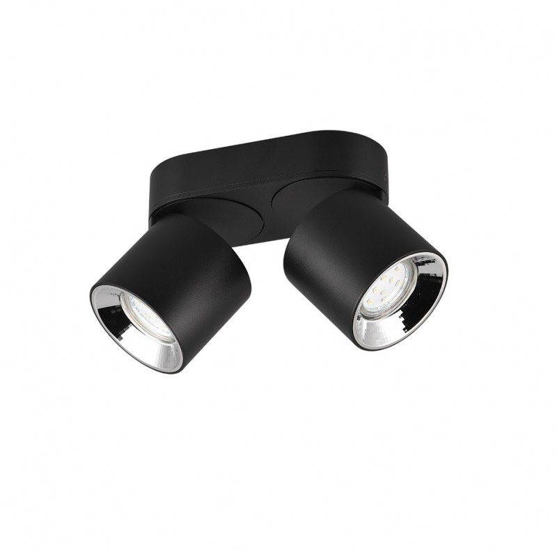 - Guayana - Matt Black Recessed or Surface-mounted 2 Spotlights Trio-651000232 - Guayana - Matt Black Recessed or Surface-mounted 2 Spotlights