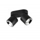 - Guayana - Matt Black Recessed or Surface-mounted 2 Spotlights Trio-651000232 - Guayana - Matt Black Recessed or Surface-mounted 2 Spotlights