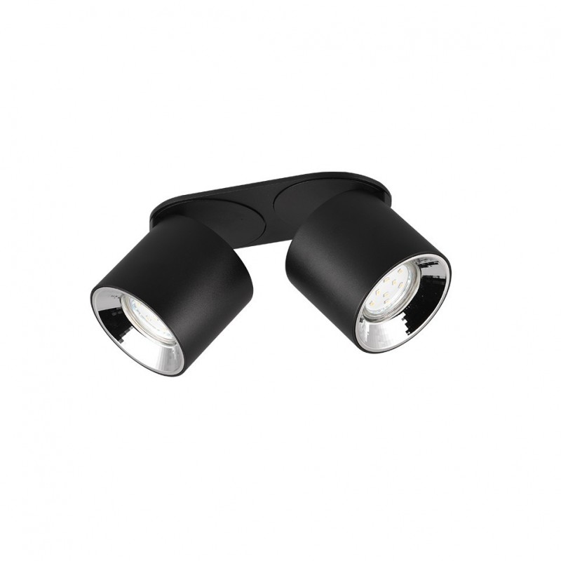 - Guayana - Matt Black Recessed or Surface-mounted 2 Spotlights Trio-651000232 - Guayana - Matt Black Recessed or Surface-mounted 2 Spotlights