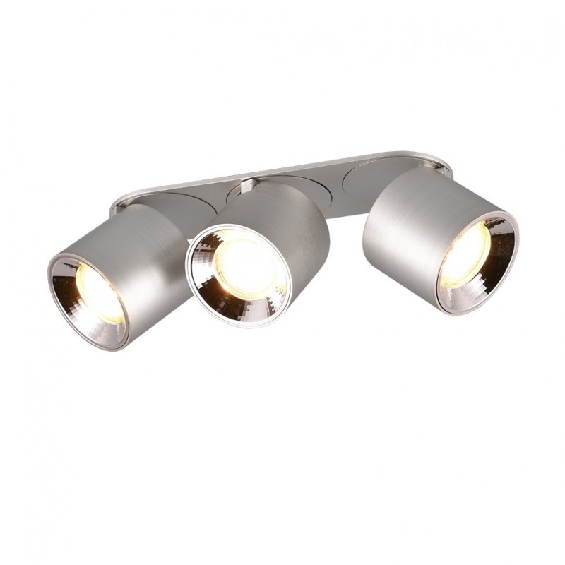 - Guayana - Matt Nickel Recessed or Surface-mounted 3 Spotlights Trio-651000307 - Guayana - Matt Nickel Recessed or Surface-mounted 3 Spotlights