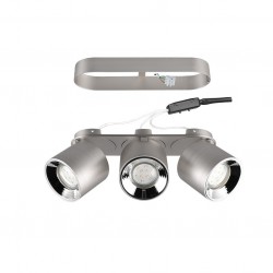 Guayana - Matt Nickel Recessed or Surface-mounted 3 Spotlights Guayana - Matt Nickel Recessed or Surface-mounted 3 Spotlights