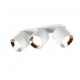 - Guayana - Matt White Recessed or Surface-mounted 3 Spotlights Trio-651000331 - Guayana - Matt White Recessed or Surface-mounted 3 Spotlights