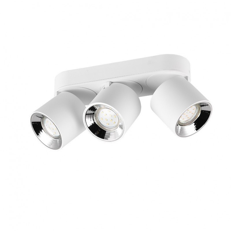 - Guayana - Matt White Recessed or Surface-mounted 3 Spotlights Trio-651000331 - Guayana - Matt White Recessed or Surface-mounted 3 Spotlights