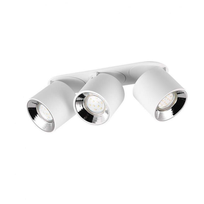 - Guayana - Matt White Recessed or Surface-mounted 3 Spotlights Trio-651000331 - Guayana - Matt White Recessed or Surface-mounted 3 Spotlights